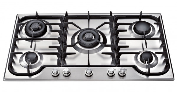 HCB90CC Gaskochfeld 90 cm doppel Wok 5 Flammen 15 kW
