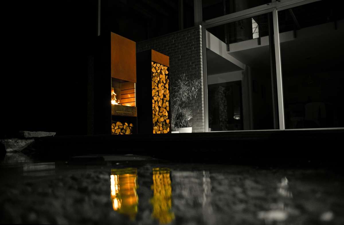 Tole K60 Gartenfeuer Grill Kamin aus Cor-Ten Stahl