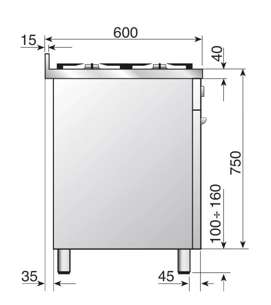 Ilve Professional Plus PD09 - 90 cm Standherd mit Doppelbackofen | lax