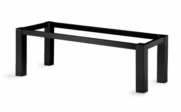 Bankgestell BG80, Bankgestell, schwarz matt, B 710 mm, T 430 mm 3032250