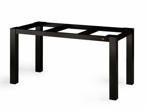 Tischgestell TG80 für Granitplatte, Tischgestell, schwarz matt, B 1460 mm, T 710 mm 3032248