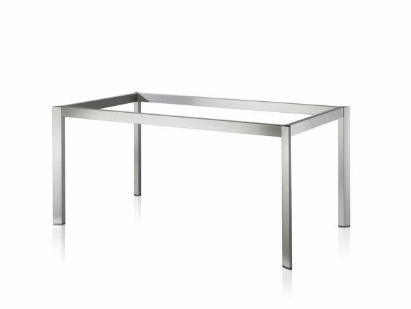 Tischgestell TG50, Tischgestell, edelstahlfarbig gebürstet, B 1600 mm, T 900 mm 3032260