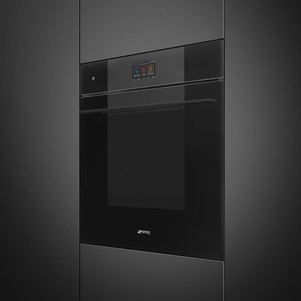 SO6104APB3 Omnichef 60 cm Backofen Dampfgarer, Backofen und Mikrowelle Deep Black Glas