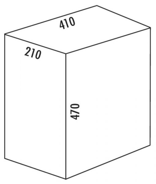 Klassikline Single-Junior, Abfallsammelsystem, Edelstahl 8011085