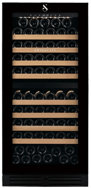 WLB-360DF-MIX Stand Weinkühlschrank mit zwei Kühlzonen - Platz für 103 Flaschen Premium Edition