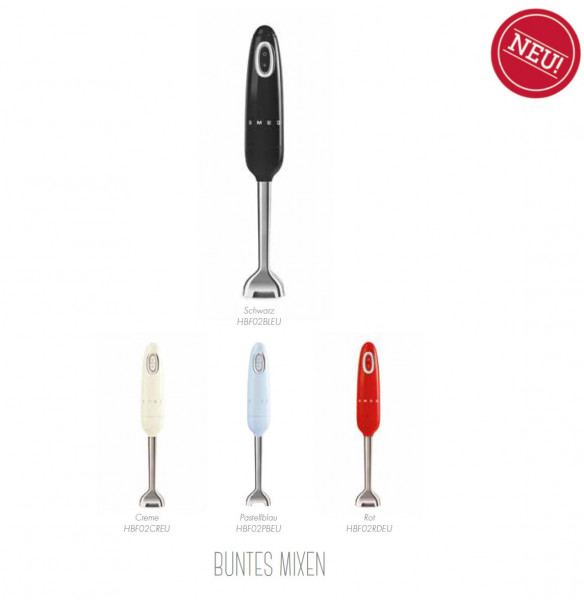 HBF02 Stabmixer im 50er Jahre Retro Design