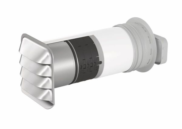 PRIME flow P-E-Jal Col flow 150 Mauerkasten inkl. THERMOBOX, Mauerkasten, weiß, Edelstahl 4051067