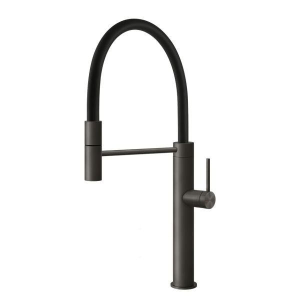 Gessi316 Flessa 60010 Semi-Pro Einhebelmischer mit Schwenkarm und Auszugsbrause