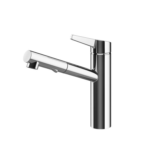 Thalium 60536 Einhebelmischer mit Schwenkarm Auszugsbrause mit 2 Strahlfunktionen