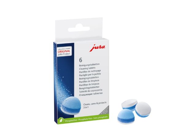 3-Phasen-Reinigungstabletten Packung mit 6 Tabletten