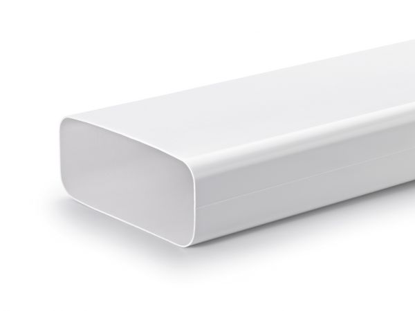 F-VRO 150 Flachkanalrohr, Lüftungsrohr, weiß 4043001