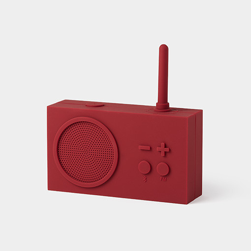 TYKHO 3 dark-red UKW Radio & Bluetooth Spritzwassergeschützt