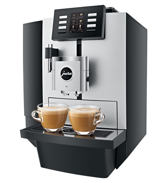 X8 Kaffeevollautomat Professional Serie 5 Liter Wassertank Platin