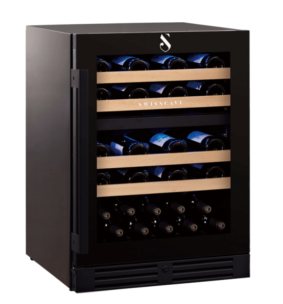 WL155DF Stand Weinkühlschrank mit zwei Kühlzone - Platz für 40 Flaschen Classic Edition