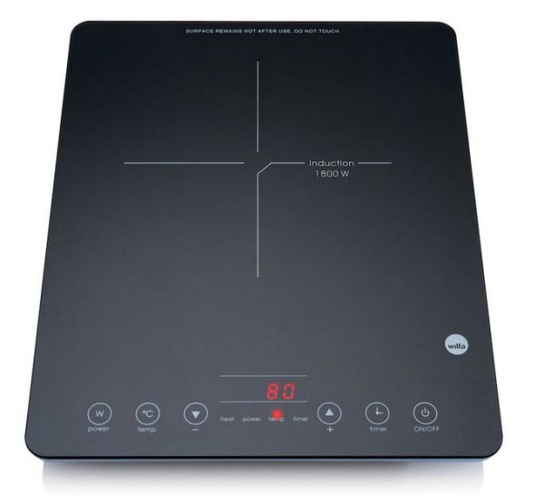 INDUX Induktions Kochplatte ICP-1800B - Einstellbarer Thermostat 60–240 Grad