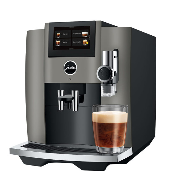 S8 Kaffeevollautomat (EB) mit Sweet-Foam und Farb Display Dark Inox 15480
