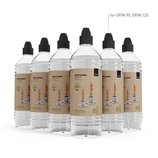 Bioethanol (6er Pack) für SPIN 90 I 120 Gel-Brennstoff 090801-6