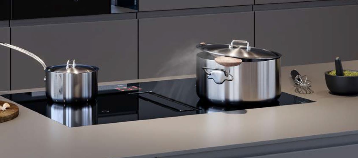 VZUG GKD46TIMASZO Fusion Einbau Kochfeld mit Dunstabzugshaube