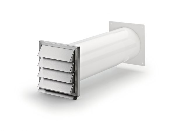 Klima-E 150 Mauerkasten, weiß, Edelstahl 4022039