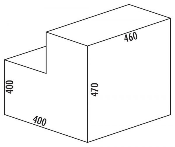 Klassikline Double-Junior, Abfallsammelsystem, alugrau 8011088