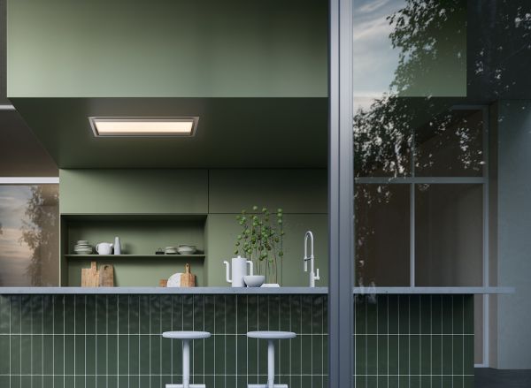 Nuvola 90 Deckenhaube 90 cm Breit mit Randabsaugung - Motor separat erhältlich