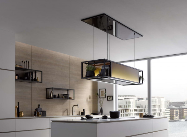Deckenlifthaube Skyline Frame Inselhaube Umlufthaube mit Umluftfilter