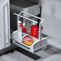 Vorschau: Putzmittelauszug Carry, Abfallsammler für Drehtüren, hellgrau Vorschau: Putzmittelauszug Carry, Abfallsammler für Drehtüren, hellgrau