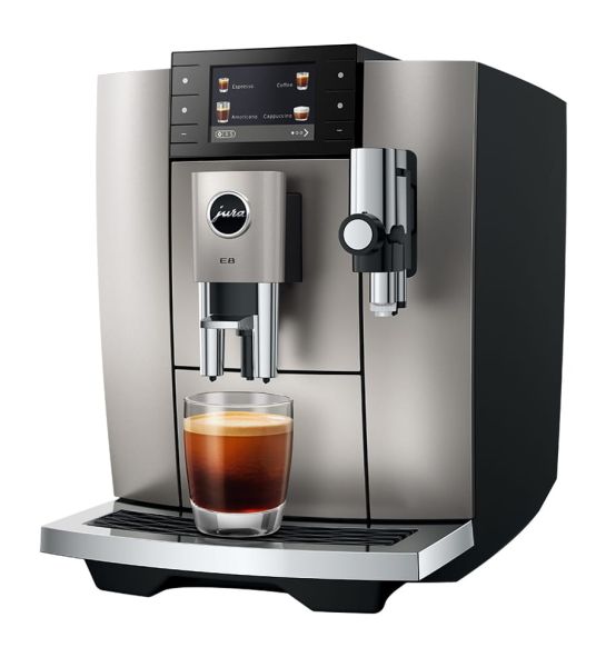 E8 Kaffeevollautomat 17 Kaffeespezialitäten auf Knopfdruck Midnight Silver (ED) 15712