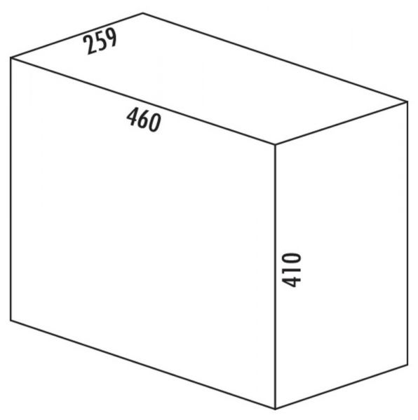 Double deluxe, Abfallsammelsystem, alugrau 8011029