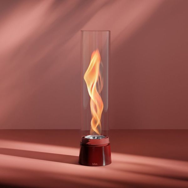 SPIN air 1200 Tischfeuer Emaille rot inkl. Bio-Burner - bis zu 2000 W Leistung 00814