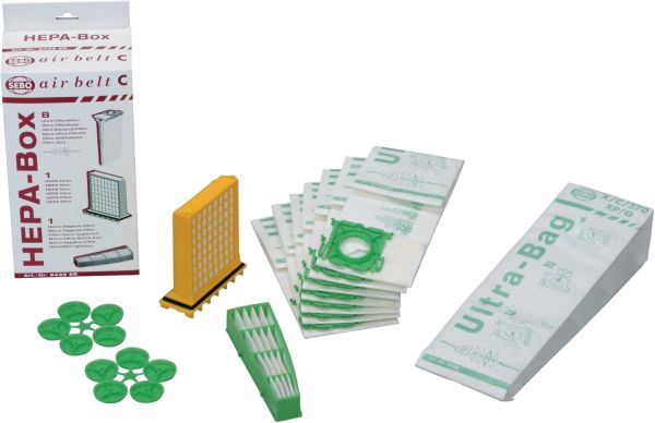 6432ER HEPA-Box für Airbelt C-Geräte mit 8 Filtertüten, HEPA Filter und Micro-Hygienefilter