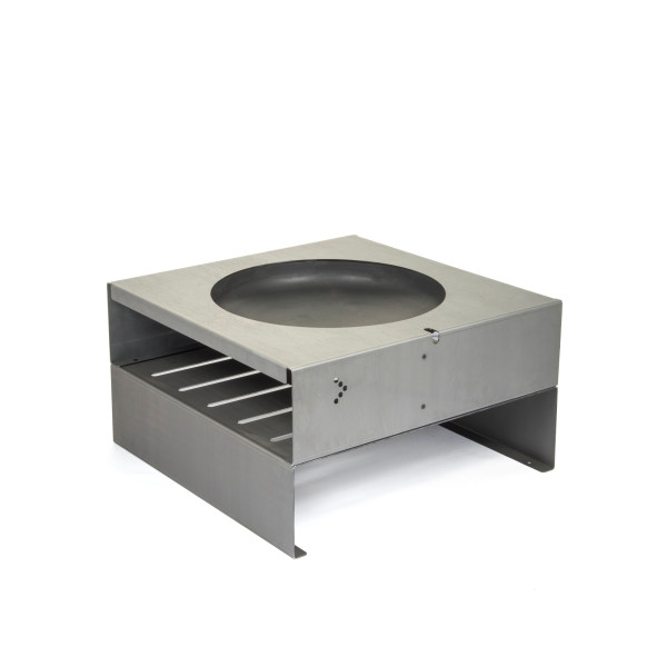 light my fire cube Feuerstelle aus 3 mm wetterfestem Stahl