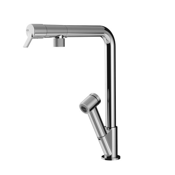 Fisso 60640 Einhebelmischer mit Schwenkarm Auszugsbrause mit 1 Strahlfunktion