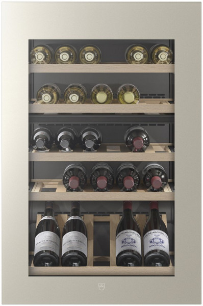 Winecooler V4000 90 Einbau Weinkühlschrank Spiegelglas Pearl Linksanschlag - 10 Jahre Garantie