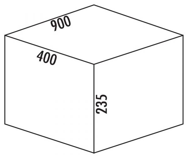 Cox® Box 235 S/900-3 Bio, Abfallsammler für vorhandene Auszüge, hellgrau