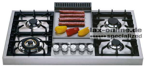 HAP95FD Professional Gaskochfeld mit Grillplatte 90 x 52 cm 13,1 kW Erdgas G20