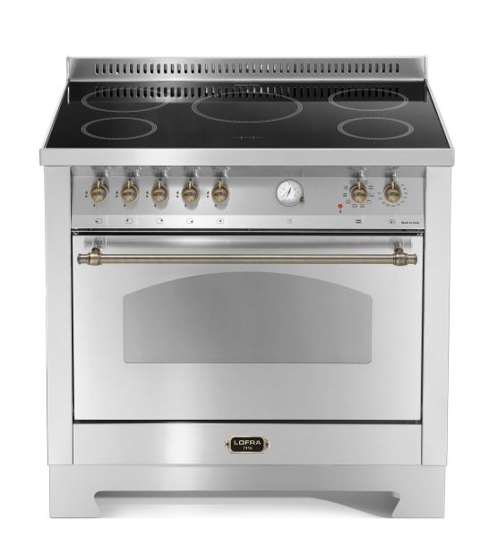 RSG 96 MFT / 5I Standherd mit Induktionskochfeld ( 90 cm / 1 Großbackofen ) - EDELSTAHL /BRONZE