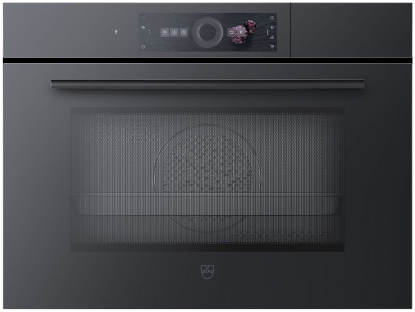 CombiMiwell V4000 45 Einbau Kombi-Mikrowelle Spiegelglas schwarz - 10 Jahre Garantie
