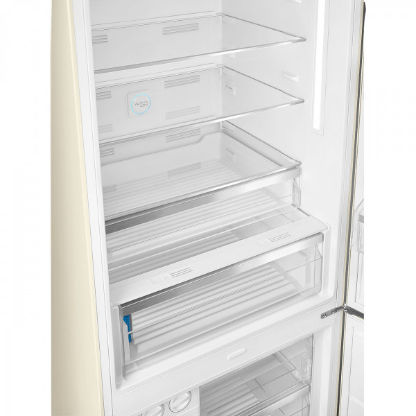 FAB38RPB6 Retro Design Kühlschrank im Stil der 50er Jahre - 70 cm breit - Farbe Pastellblau - Rechts