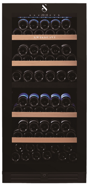 WL355DF Stand Weinkühlschrank mit zwei Kühlzonen - Platz für 107 Flaschen Classic Edition