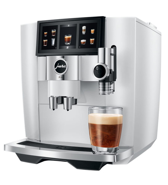 J8 Twin (EA) Kaffeevollautomat Professional mit 2 Mahlwerken Diamond White