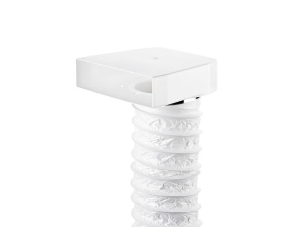 T-URX 125 Umlenkstück 90° mit Flexkanal, Verbindungselement, weiß, L 500 mm 4021025