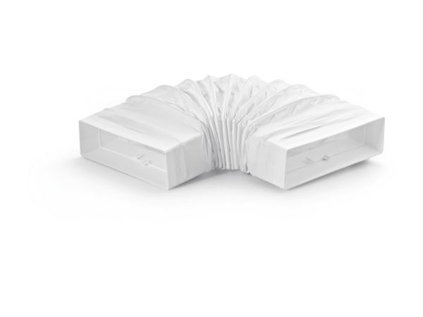 T-RBFLEX 125 Breitkanalrohrbogen, Verbindungselement, weiß 4021045