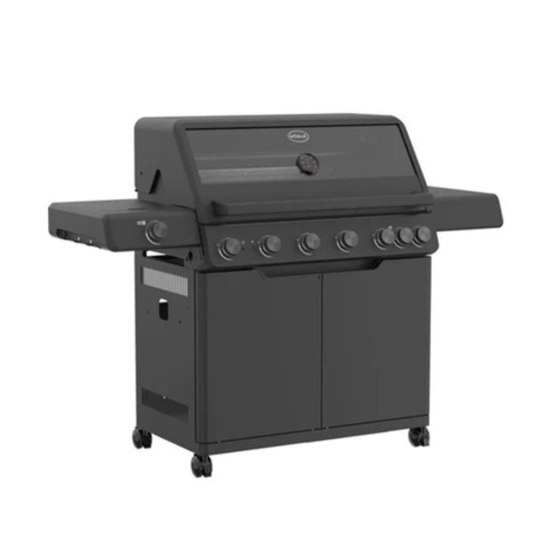 Gasgrill 251054 Allflame Hero 6 BBQ Station schwarz 50 mbar