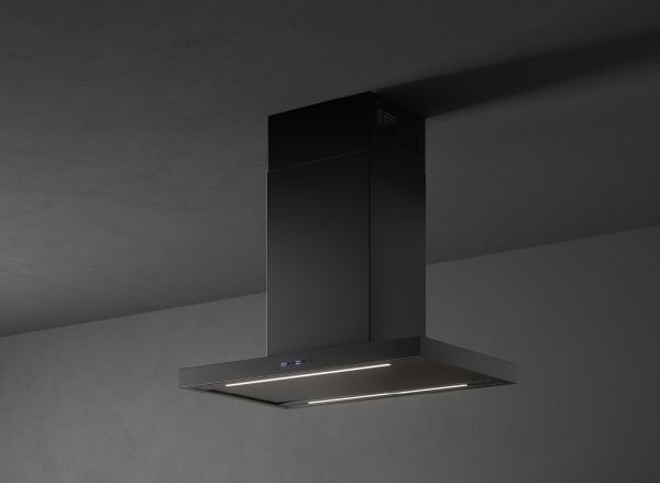 Plane NRS Inselhaube 90 cm mit Randabsaugung - in 2 Farben verfügbar - besonders leise