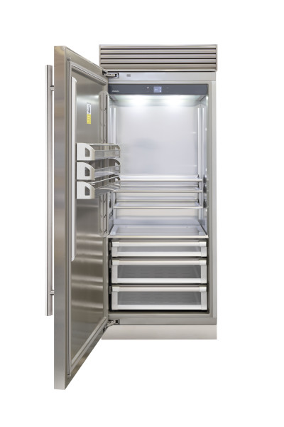 XS8990FR3 X-PRO Edelstahl Kühlschrank 90 cm mit Linksanschlag